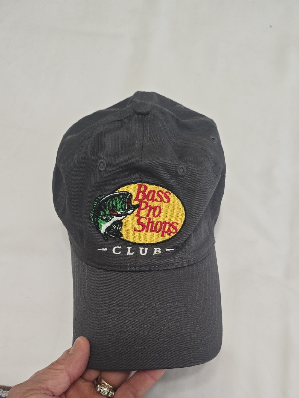 Bass Pro Shops Club Cap - Dark Gray with Yellow &‎ Green Logo